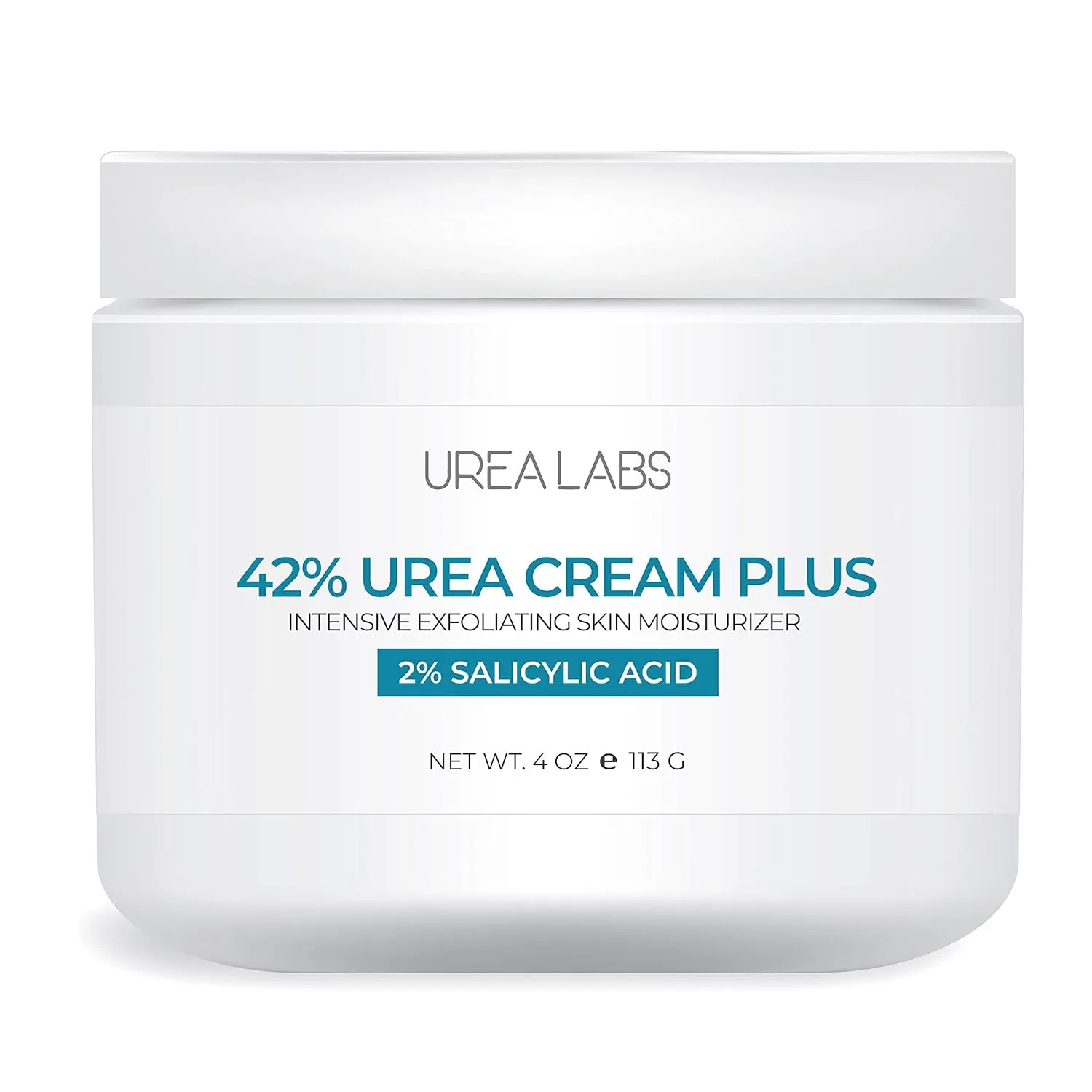 | 42% Urea Cream   2% Salicylic Acid – Maximum Strength Foot & Skin Repair | Deep Exfoliation & Hydration for Cracked Heels, Dry Feet, Rough Skin & Callus Removal (4 Oz)