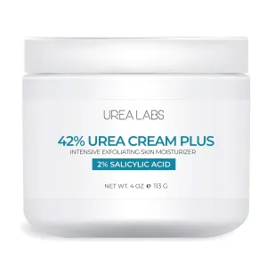 | 42% Urea Cream   2% Salicylic Acid – Maximum Strength Foot & Skin Repair | Deep Exfoliation & Hydration for Cracked Heels, Dry Feet, Rough Skin & Callus Removal (4 Oz)