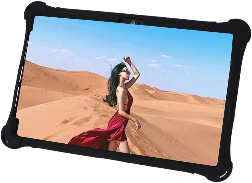 10.36 Inch Tablet Case for TECLAST P25T, VASTKING KingPad M10, TCL 10 TABMAX WiFi, Oppo Pad Air, DOOGEE T20, Headwolf Wpad1, UMIDIGI A11 Tablet PC, 360° Rotating Stand, Black
