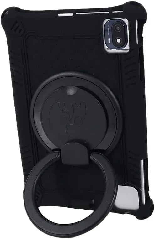 10.36 Inch Tablet Case for TECLAST P25T, VASTKING KingPad M10, TCL 10 TABMAX WiFi, Oppo Pad Air, DOOGEE T20, Headwolf Wpad1, UMIDIGI A11 Tablet PC, 360° Rotating Stand, Black
