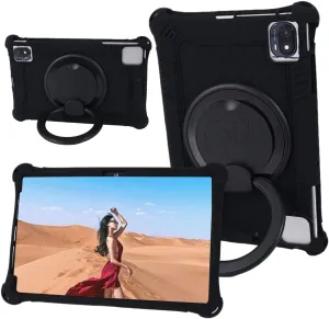 10.36 Inch Tablet Case for TECLAST P25T, VASTKING KingPad M10, TCL 10 TABMAX WiFi, Oppo Pad Air, DOOGEE T20, Headwolf Wpad1, UMIDIGI A11 Tablet PC, 360° Rotating Stand, Black