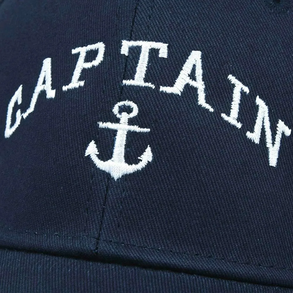 2 Pcs Captain Hat and First Mate Hat Set Matching Skipper Boating Baseball Caps Nautical Marine Sailor Embroidered Hat
