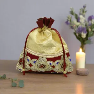 20x24 CM Design Potli Bag | Multicolour | Pack Of 10