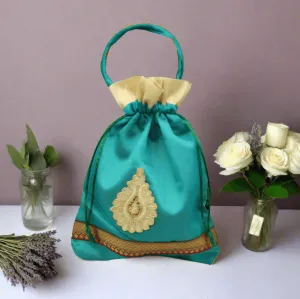 20x25 CM  Design potli Bag  | Multicolour | Pack Of 10