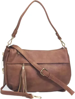 3 Compartments Tassel Locking CCW purse Small Locking Concealed Carry Crossbody Bag