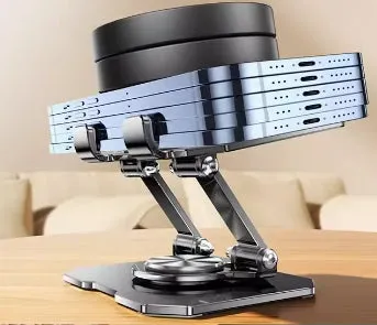 3 IN 1 360° Swivel Carbon Steel Phone Tablet Laptop Stand