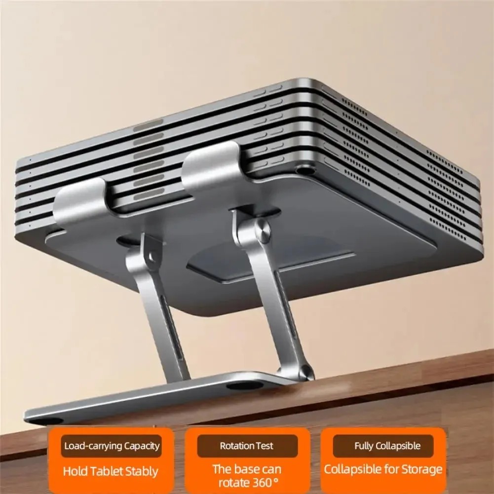3 IN 1 360° Swivel Carbon Steel Phone Tablet Laptop Stand