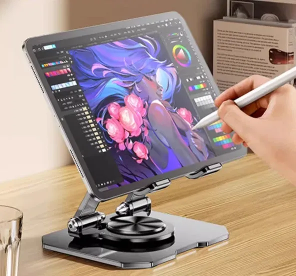 3 IN 1 360° Swivel Carbon Steel Phone Tablet Laptop Stand