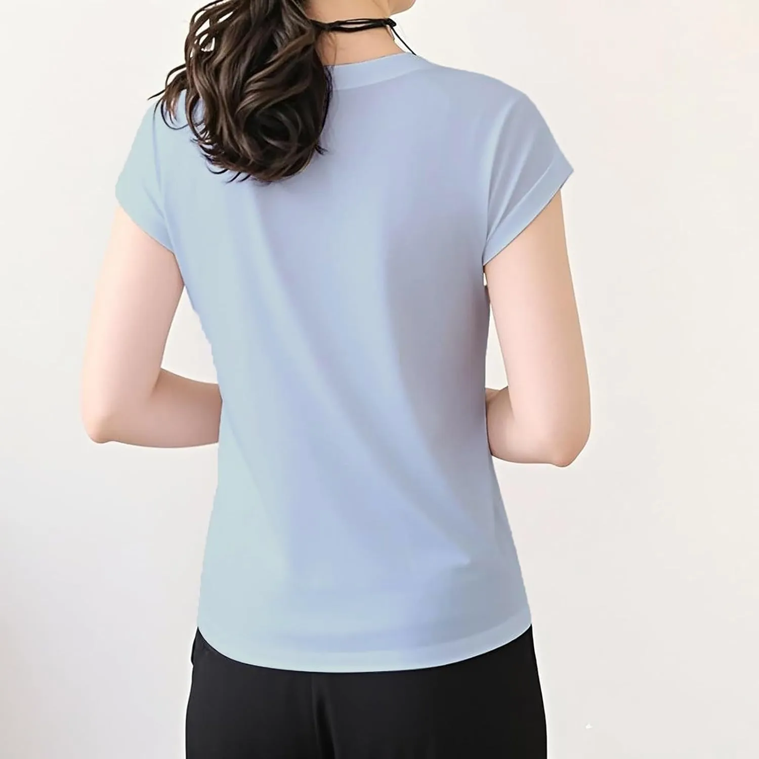 3 Pack Womens Cap Sleeve Crop Tops Cotton T Shirts Crewneck Loose Fit Short Sleeves Tee Summer Clothes 2025