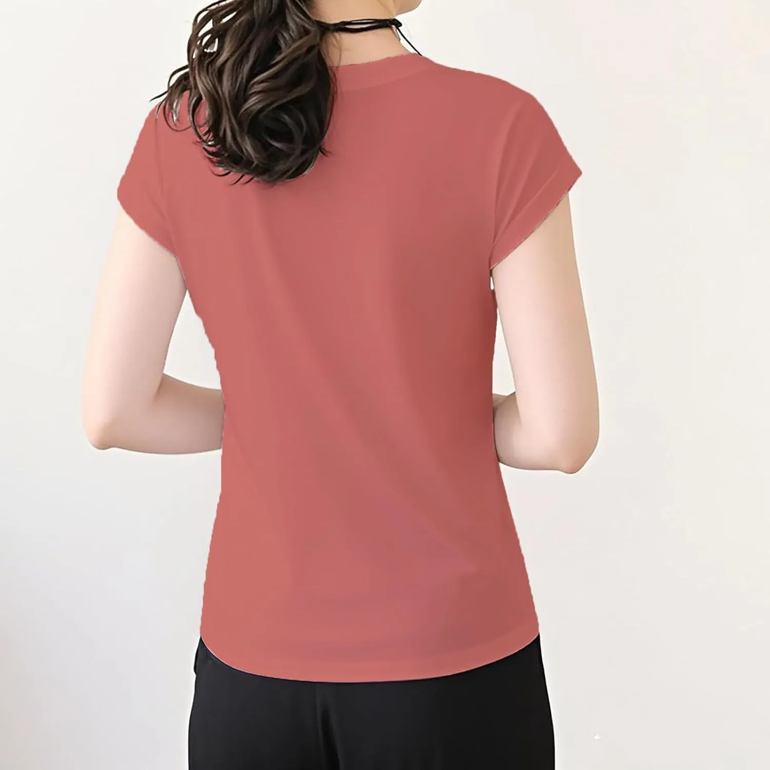3 Pack Womens Cap Sleeve Crop Tops Cotton T Shirts Crewneck Loose Fit Short Sleeves Tee Summer Clothes 2025