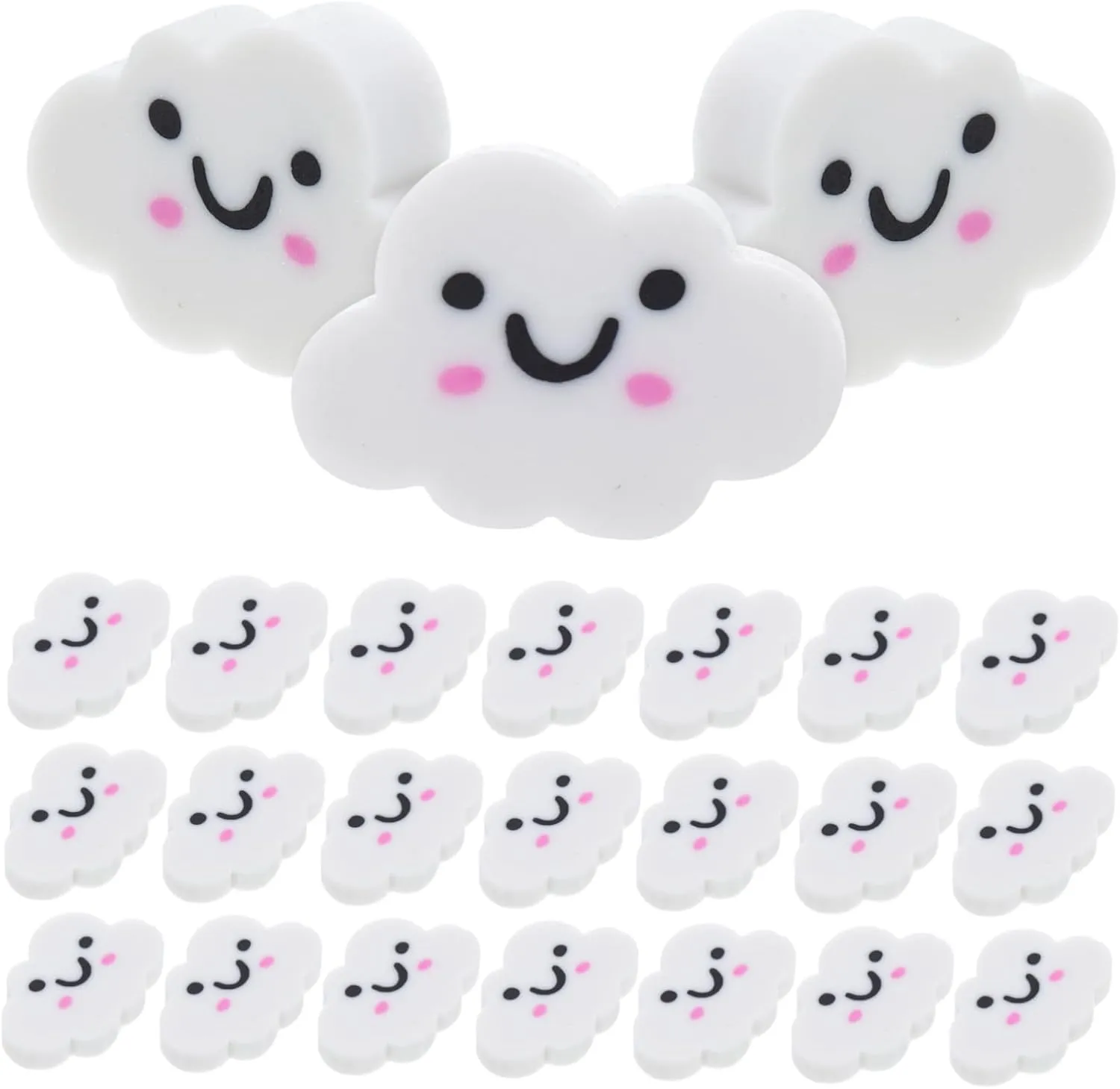 50Pcs Erasers Cute Compact School Supplies for Goodie Bags Party Favors Writing and Drawing Activities