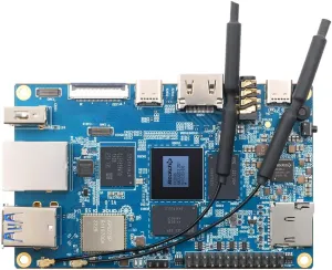 5B 8GB with 64GB eMMC Rockchip RK3588S 8 Core 64 Bit Wi-Fi6, BT5.0 Single Board Computer, 2.4GHz Frequency Open Source Development Board Run Orange Pi OS,Android,Debian,Ubuntu (Pi 5B 8G64G)