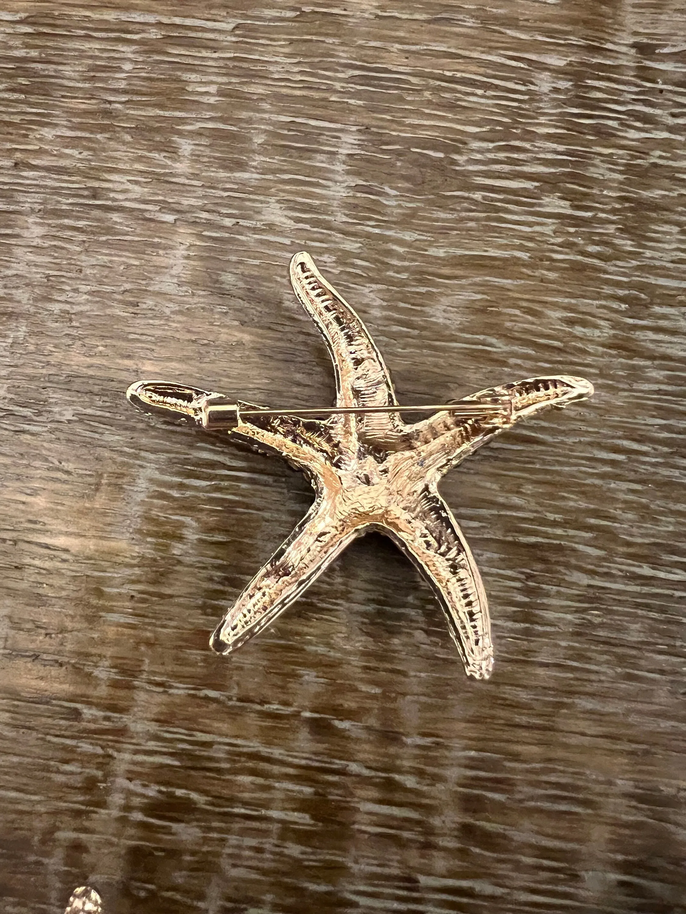 6cm Starfish Rhinestone Brooch Pin, 9 colours, Gold, Silver, Multicolour, FAN Design, Gift, Accessory, FAN Design