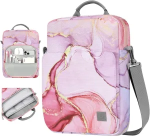 9-11 Inch Tablet Sleeve Bag Carrying Case with Shoulder Strap for iPad 10th Gen 10.9", iPad (A16) 11", iPad 9/8/7th 10.2", iPad Air/Pro 11", iPad Air 5/4, Galaxy Tab A9  Plus 11", Cloudy Pink