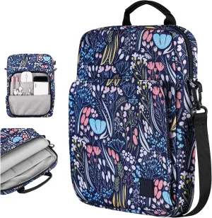 9-11 Inch Tablet Sleeve Bag Carrying Case with Shoulder Strap for iPad 10th Gen 10.9", iPad (A16) 11", iPad 9/8/7th 10.2", iPad Air/Pro 11", iPad Air 5/4, Galaxy Tab A9  Plus 11", Night Blue