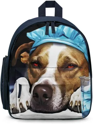 A Dog is Sick Cute Backpack Small Daily Daypack Travel Shoulder Bag with Adjustable Strap Graphic Print