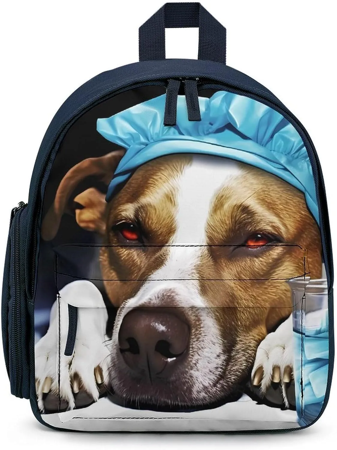 A Dog is Sick Cute Backpack Small Daily Daypack Travel Shoulder Bag with Adjustable Strap Graphic Print