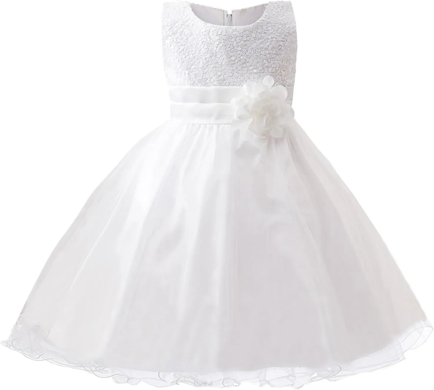 Acecharming Girls Dresses Sequin Flower Girls Party Dress Bridesmaid Ball Gown Wedding Tulle 3-10 Years