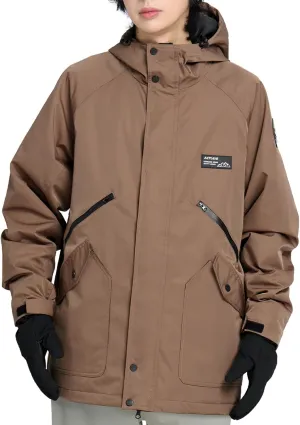 Actleis Men's Waterproof Snowboarding Jacket Winter Warm Windproof Ski Snow Coat With Hood
