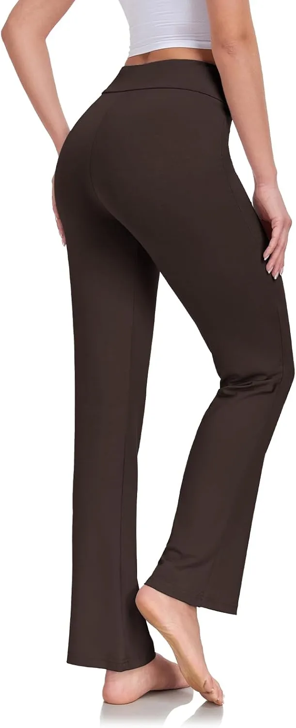 ADANIKI Women's Long Modal Comfy Drawstring Trousers Loose Straight-Leg for Yoga Running Sporting