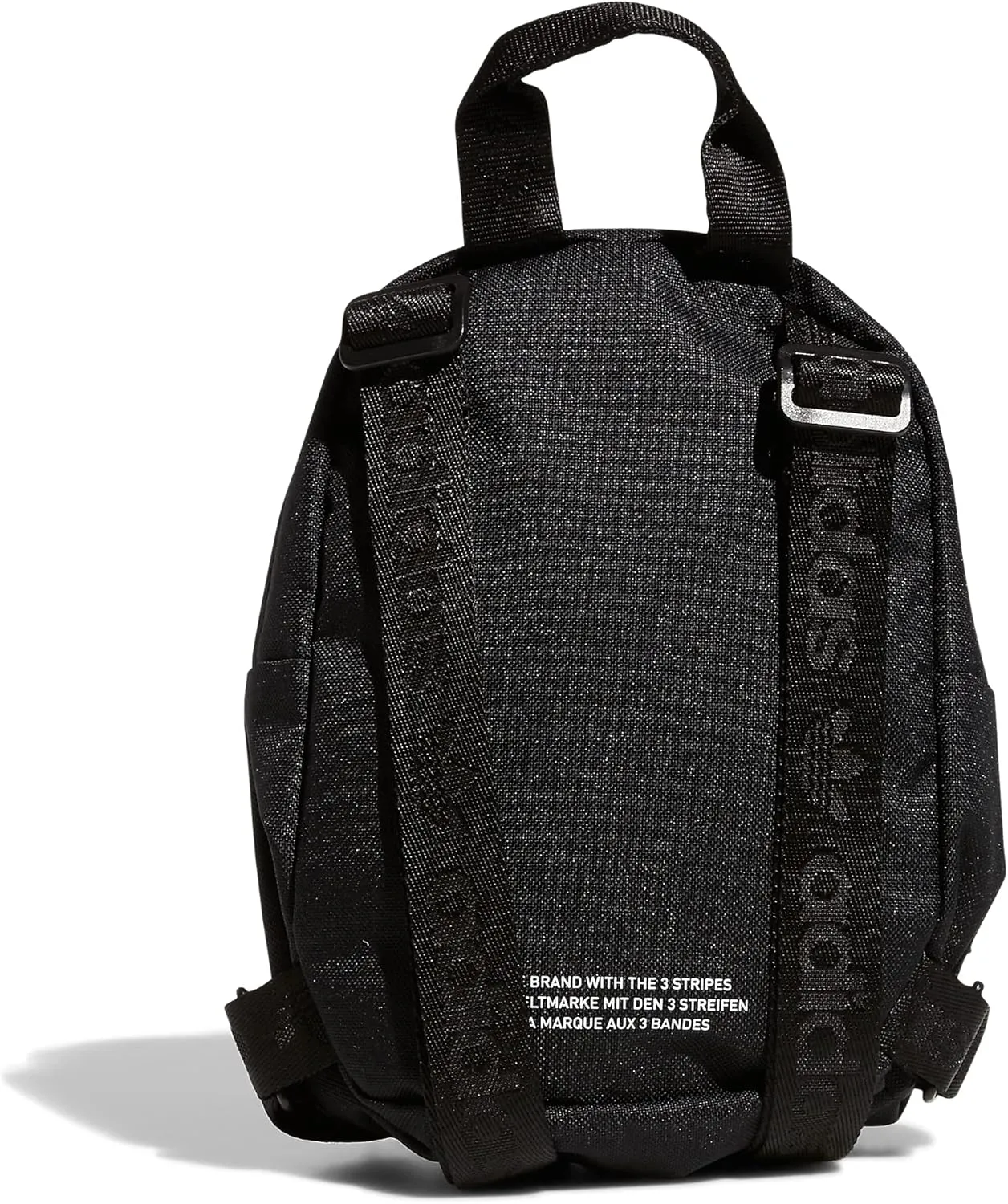 adidas Originals Trefoil 2.0 Mini Backpack Small Travel Bag, Black/White, One Size