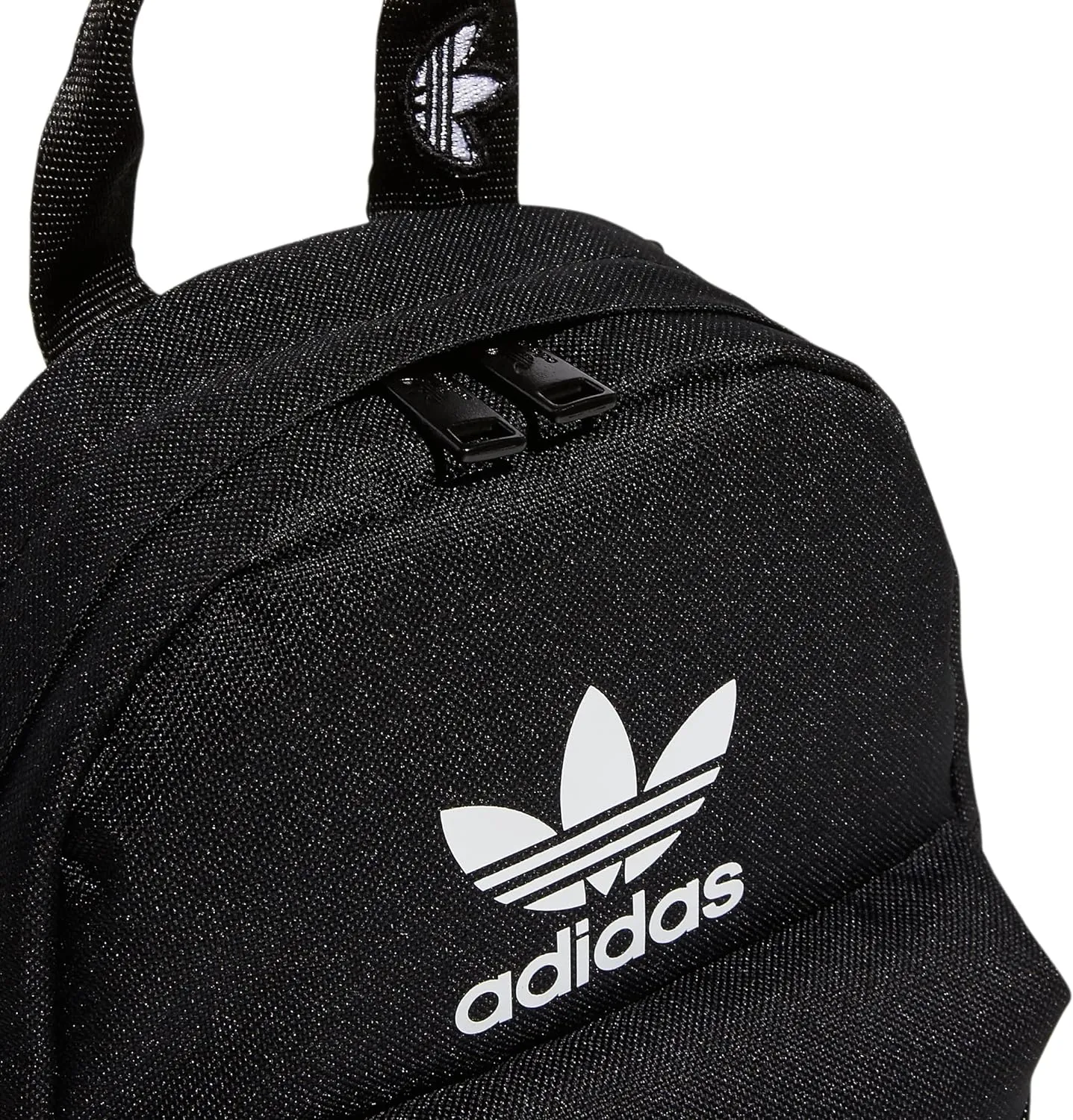 adidas Originals Trefoil 2.0 Mini Backpack Small Travel Bag, Black/White, One Size