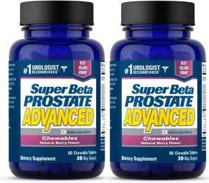 Advanced Chewables - Prostate Support Supplement for Men's Health (120 Chews, 2-Pack)