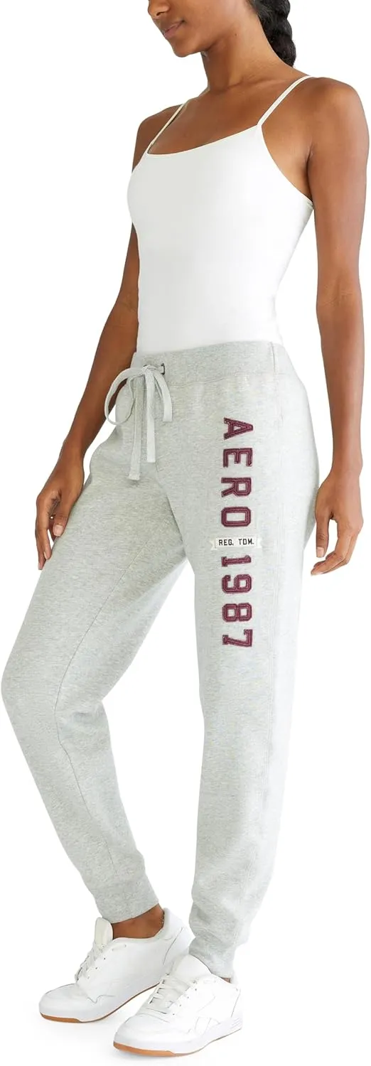 AEROPOSTALE Women's Aero Logo Cinch/Jogger Pant- Arches- 1987