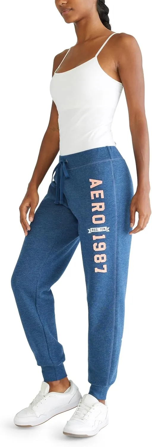 AEROPOSTALE Women's Aero Logo Cinch/Jogger Pant- Arches- 1987