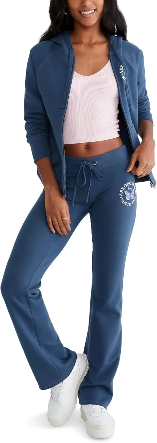 AEROPOSTALE Women's Butterfly Fit & Flare Sweatpants
