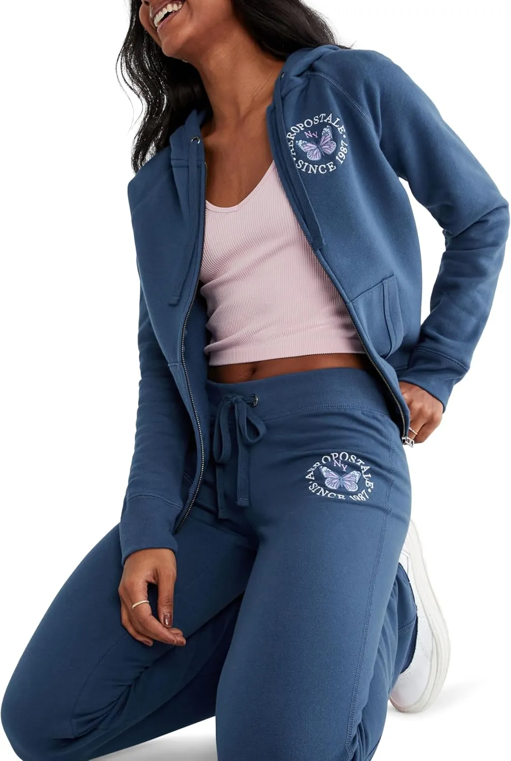 AEROPOSTALE Women's Butterfly Full Zip Hoodie