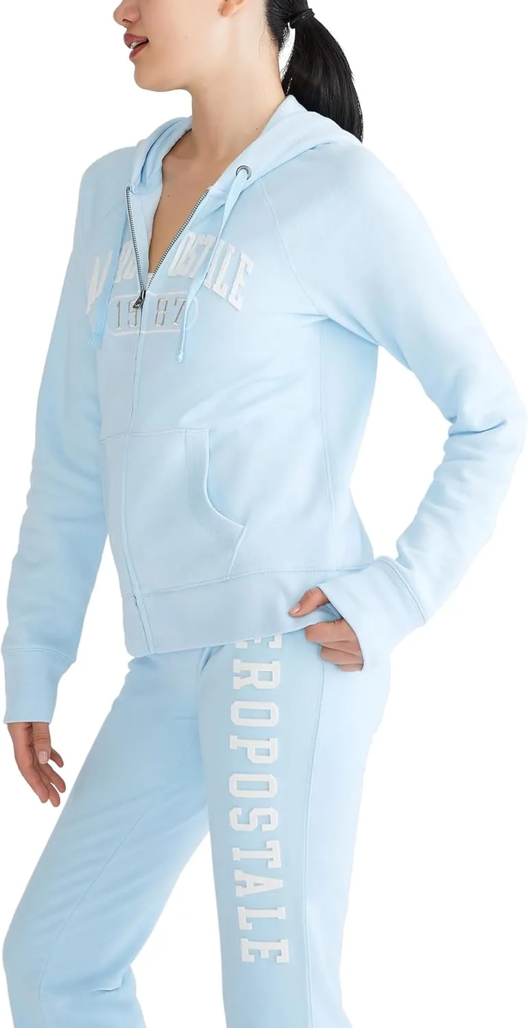 AEROPOSTALE Women's Logo Full Zip Hoodie-Arches-1987