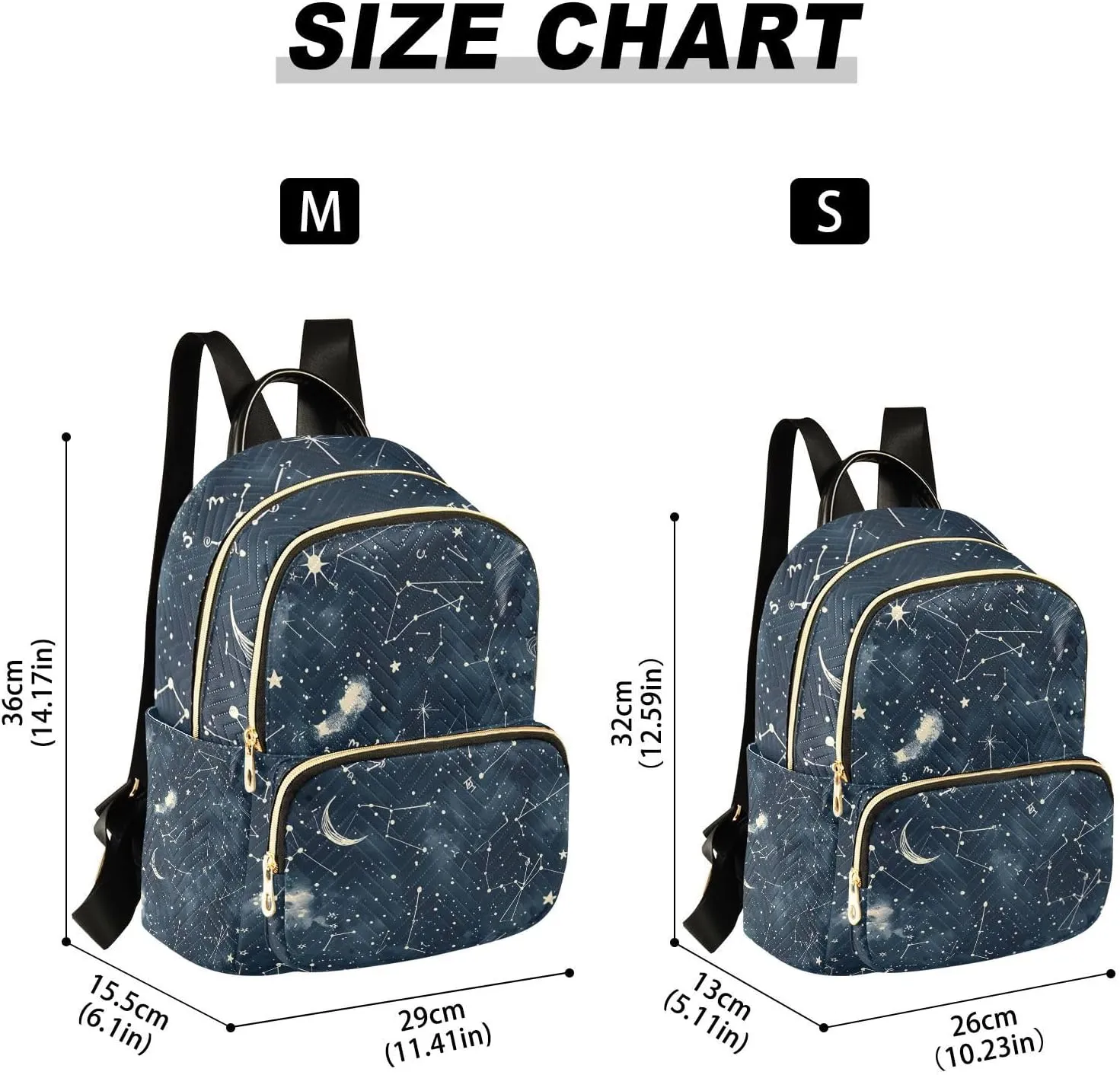 ALAZA Space Galaxy Constellation Cloud Mini Backpack Purse for Women Travel Bag Lightweight Shoulder Bag Fashion Daypack