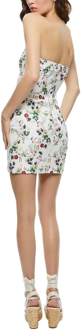 alice   olivia Kelly Square Bust Mini Dress