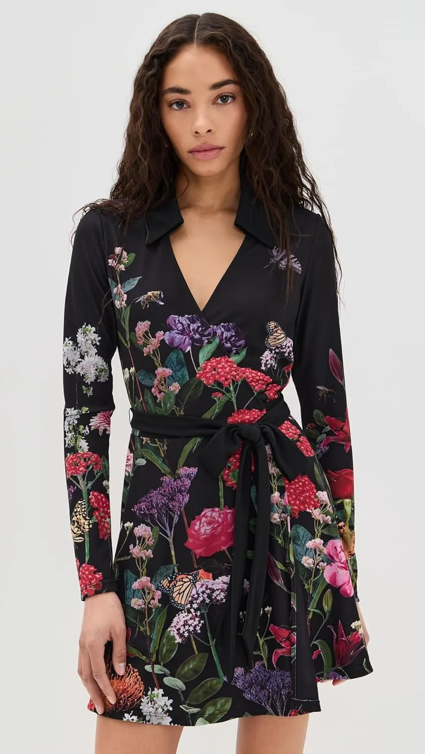 alice   olivia Women's Millicent Flare Mini Dress