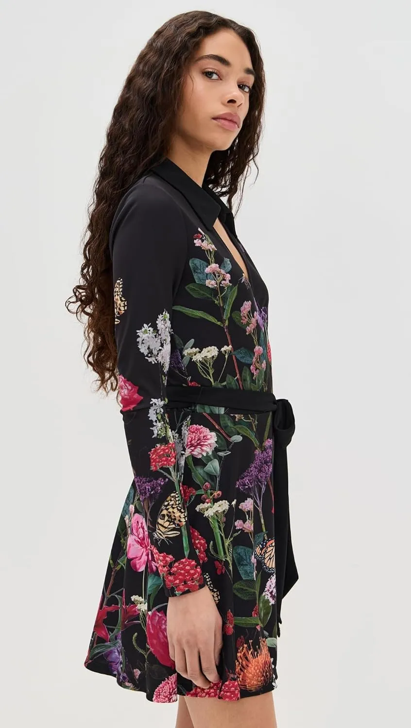 alice   olivia Women's Millicent Flare Mini Dress