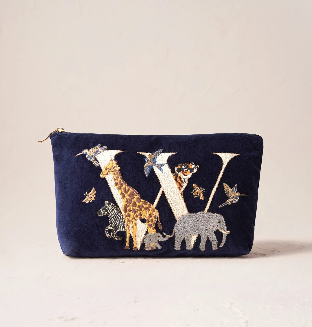 Alphabet Navy Everyday Pouch