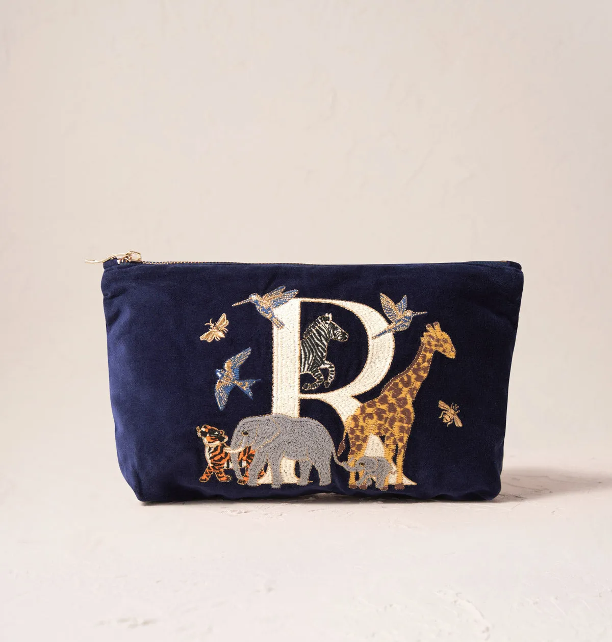 Alphabet Navy Everyday Pouch