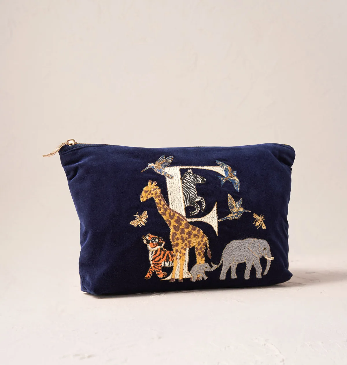Alphabet Navy Everyday Pouch