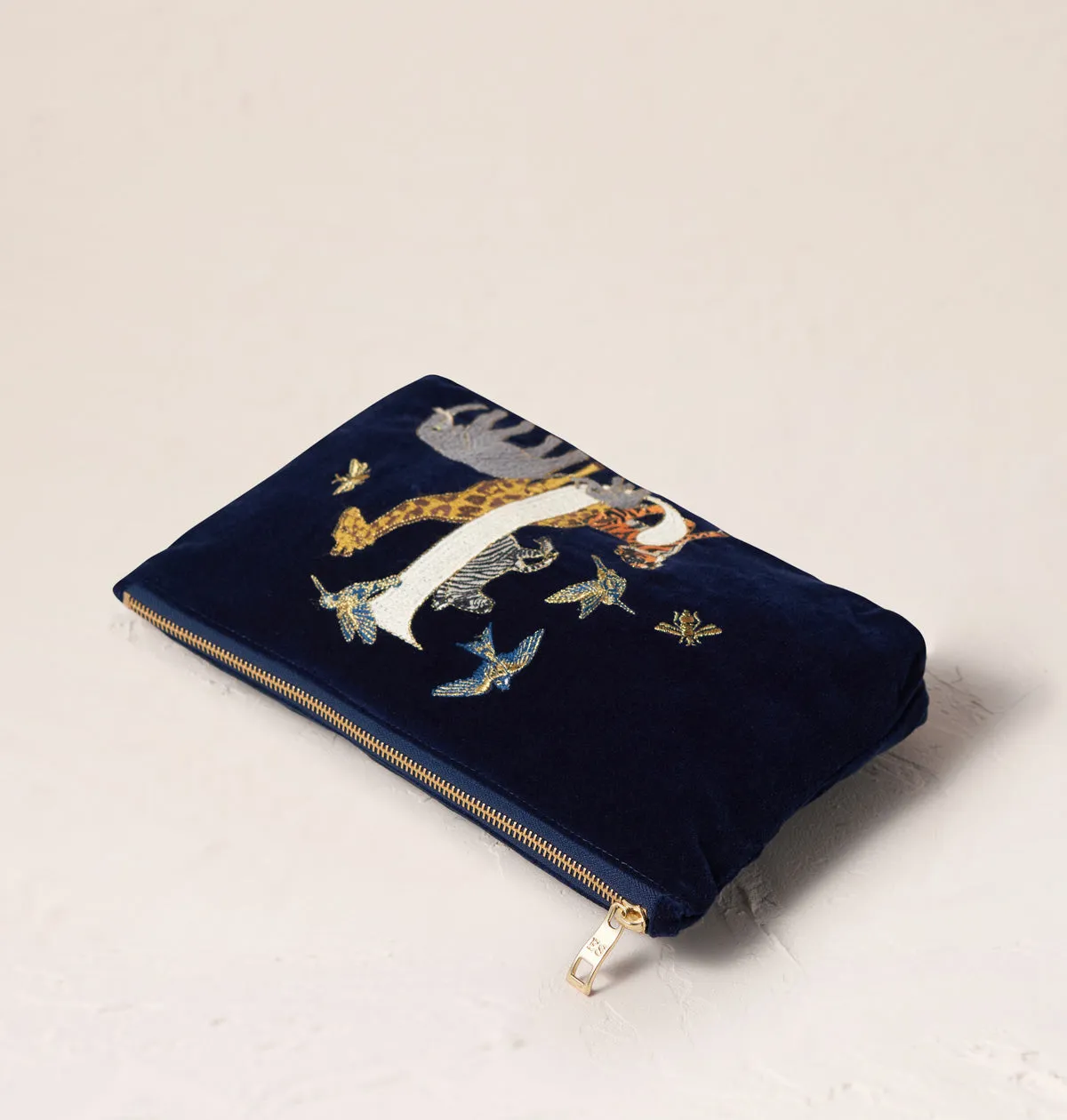 Alphabet Navy Everyday Pouch