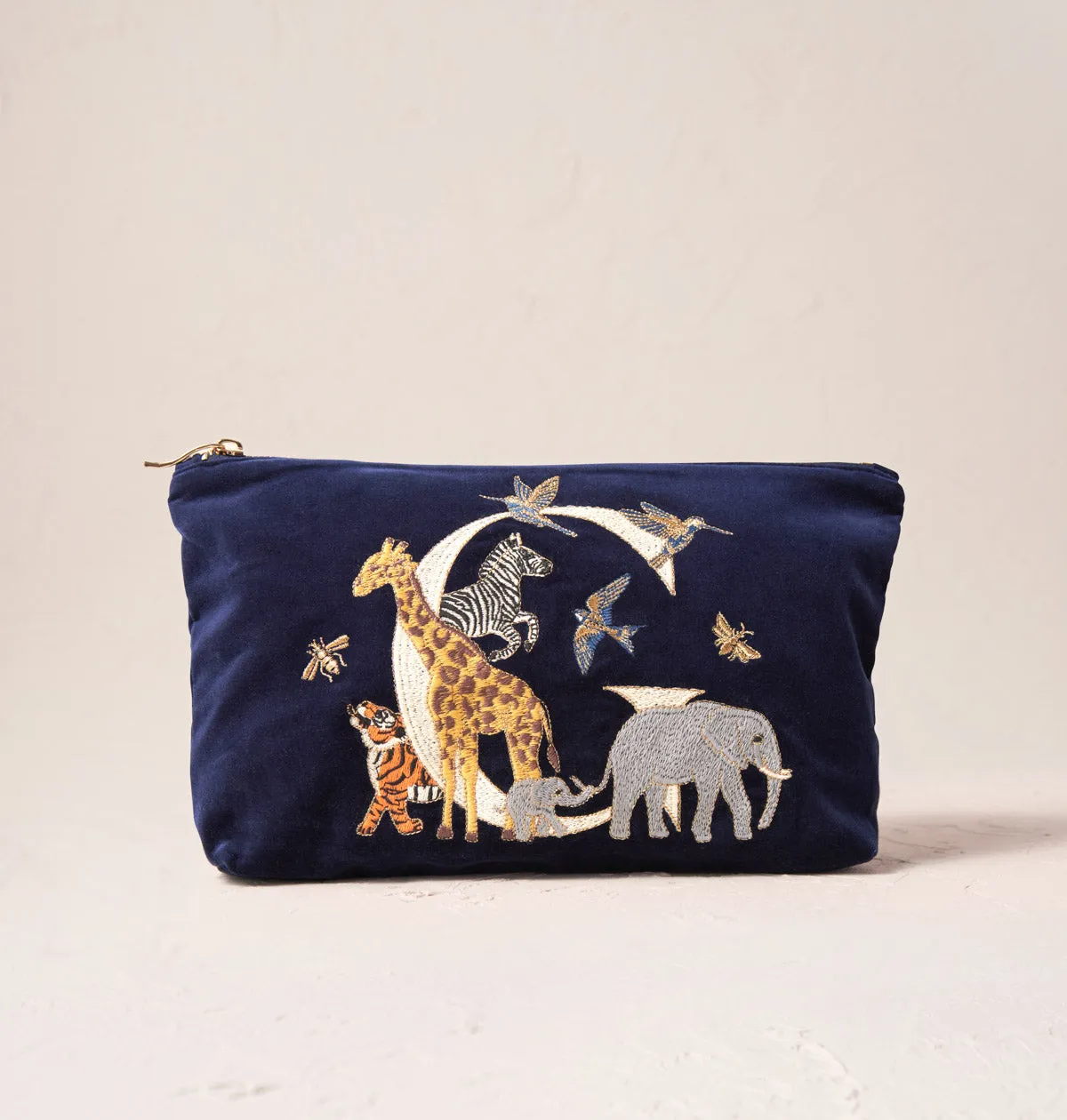 Alphabet Navy Everyday Pouch