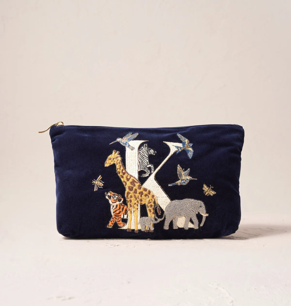 Alphabet Navy Everyday Pouch