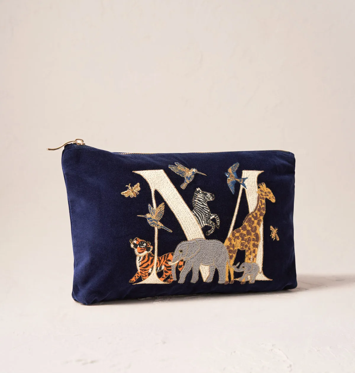 Alphabet Navy Everyday Pouch