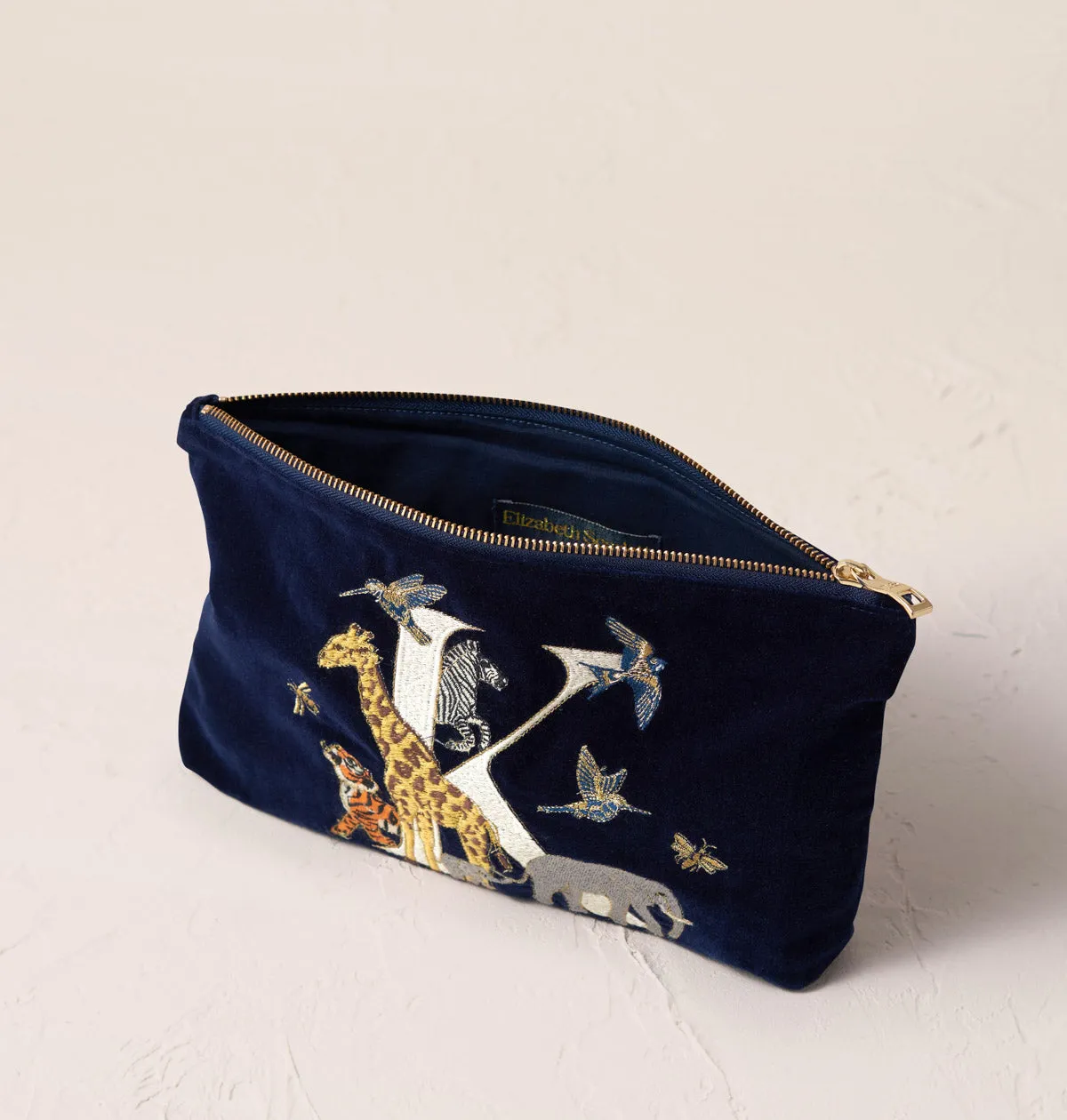 Alphabet Navy Everyday Pouch
