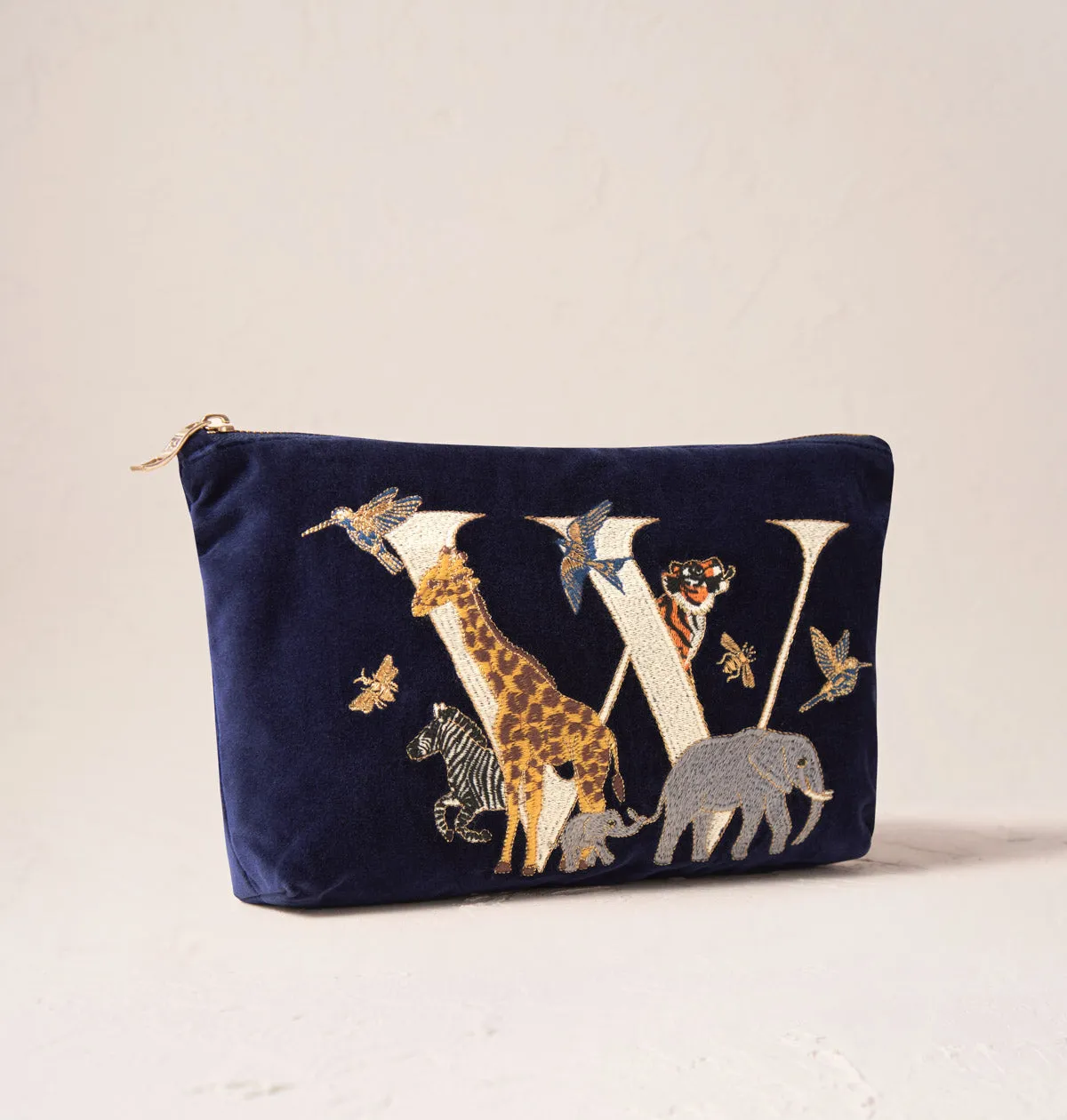 Alphabet Navy Everyday Pouch
