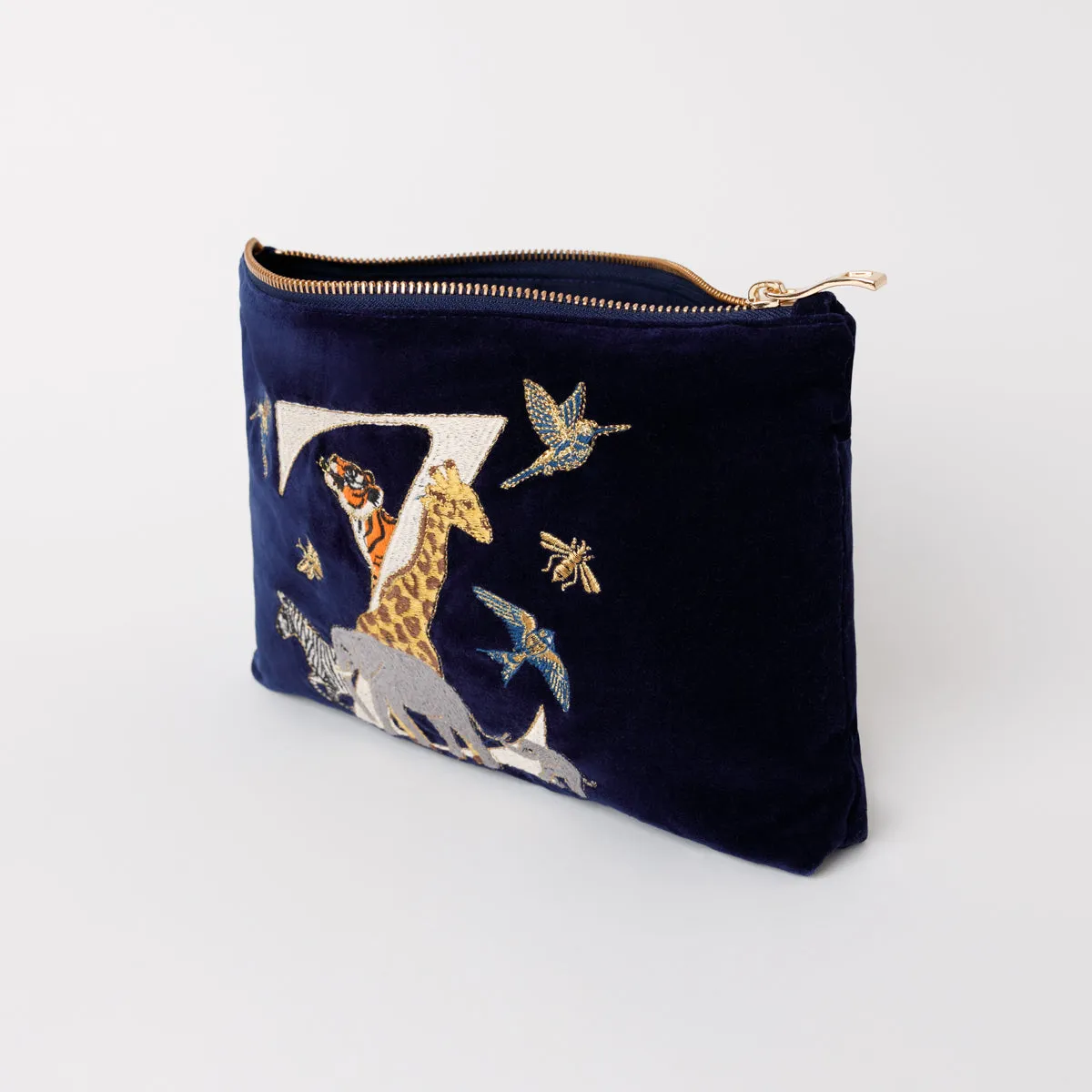 Alphabet Navy Everyday Pouch