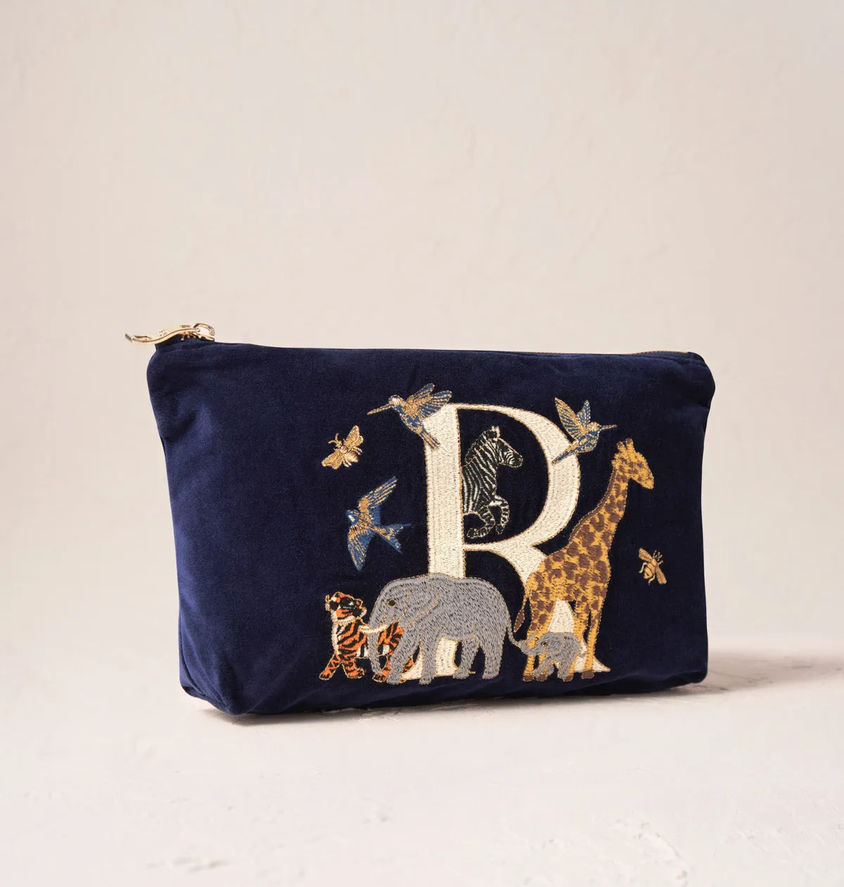 Alphabet Navy Everyday Pouch