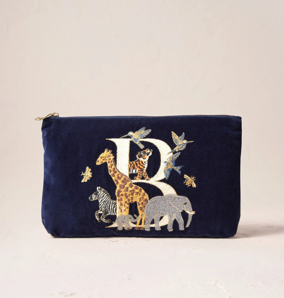 Alphabet Navy Everyday Pouch