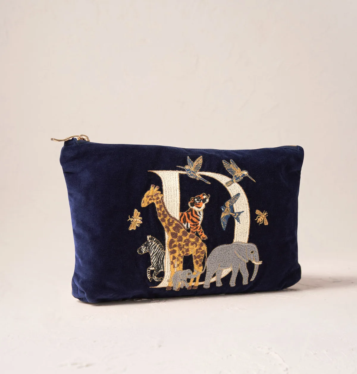Alphabet Navy Everyday Pouch