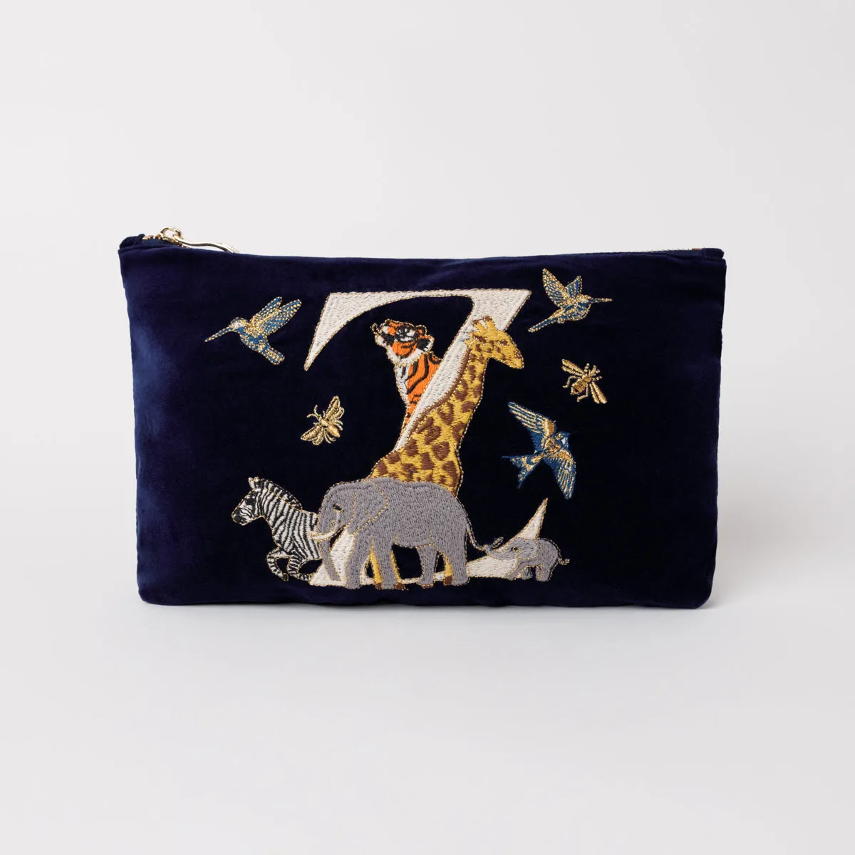 Alphabet Navy Everyday Pouch